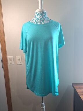 Newchoice Women's Short Sleeve Crewneck Top - Teal